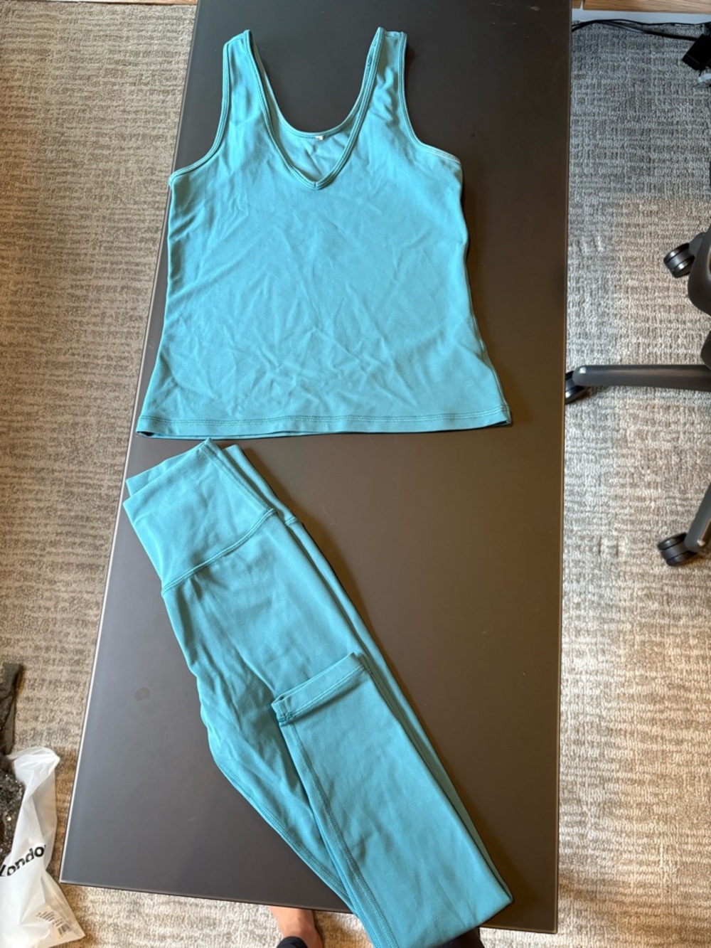 Blue Women's Tank & Legging Set - Athleta